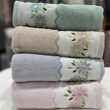 Özdilek Salvıa Renkli 4lü Kutulu Havlu