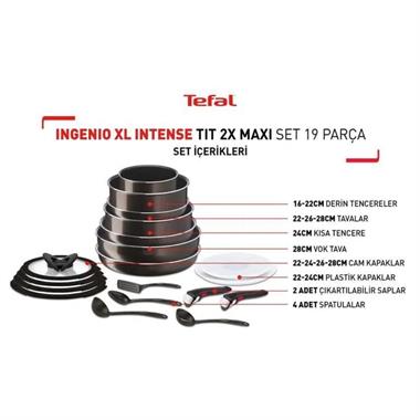 Tefal Ingenio XL Intense Tit 2X Maxi Set 19parça (2100129603)