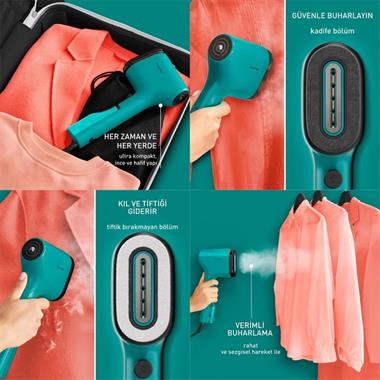 Tefal Pure Pop Green DT2024 Buharlı Düzleştirici Ütü 1300 W (1830008850)