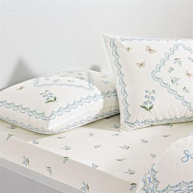 Taç Elyon Ranforce Tek Kişilik Nevresim Takımı Mavi  