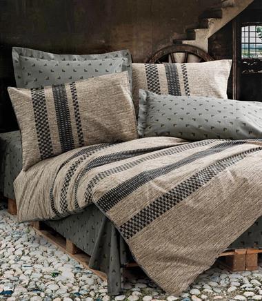 COTTON BOX TOPRAK RF NEVRESİM TAKIMI TEK KİŞİLİK ARLO KAHVE 