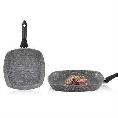 Schafer 1S0831-22002-GRI05 Cory Y.Y.Kare Grill Tava 28 Cm-Gri