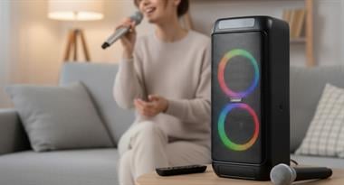 Leader LP6050 RGB Bluetooth Hoparlör FM Radyo Kablosuz Mikrofon