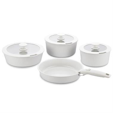 Korkmaz A2792-2 Nova Pratika 8 Parça Tencere Seti Bej