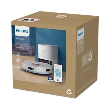 Philips HomeRun 2000 Serisi XU2100/25 Çöp İstasyonlu Akıllı Robot Süpürge