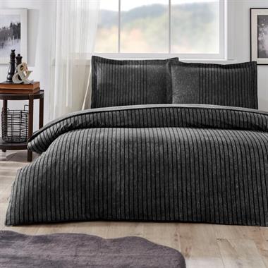 Özdilek Noir Çift Kişilik Lastikli Çarşaf Nevresim Takımı