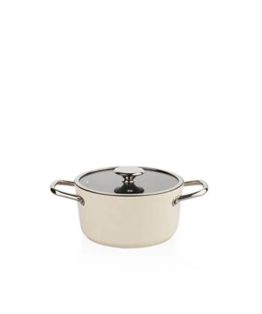 Schafer 1S2438 Gravita Seramik Tencere Seti 7 Parça-Krem