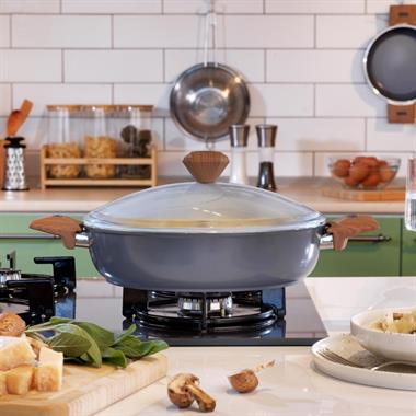 Schafer 1S2037-21001-SIY06 Fiesta Seramik Basık Tencere 30 Cm-Siyah