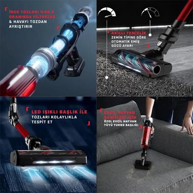 Tefal TY2098WO X Force Flex 9.60 Animal Parquet Complete Şarjlı Dikey Süpürge (7211005342)