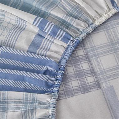 Englısh Home Modern Plaids Pike Takımı ,Mavi 200x220 cm