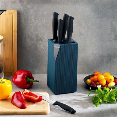 Schafer 1S6427-14005-YSL01 Solide Standlı Bıçak Seti-6 Parça-Yeşil