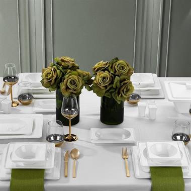 Schafer 1S0437-01001-BYZ01 Blanc Bone Yemek Takımı 60 Parça-Beyaz