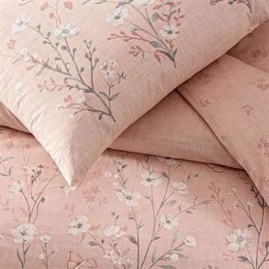 Taç Fiona Ranforce Çift Kişilik Nevresim Takımı Gül Kurusu