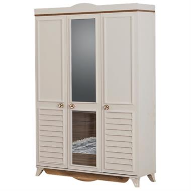 DM133 Irmak 3 Kapılı Aynalı Panjurlu Gardırop