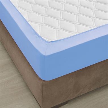 Özdilek Çarsaf Fıtted Rf 120*200 Gök Mavisi Colourist