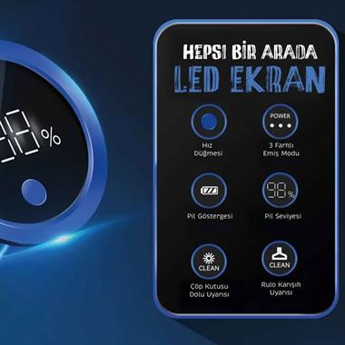 İnse V120 Dik Şarjlı Süpürge