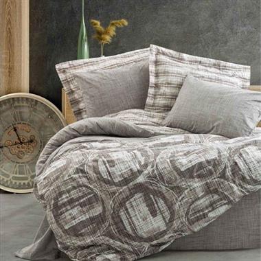 Modern Çift Kişilik Nevresim Takımı Root Vizon