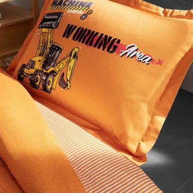 Özdilek Heavy Machine Tek Kişilik Lastikli Çarşaf Nevresim Takımı