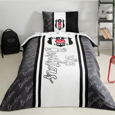 Taç Lisanslı Beşiktaş 1903 Glow Tek Kişilik Pamuk Nevresim Takımı 