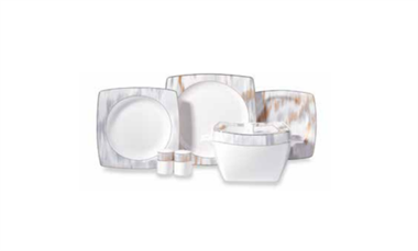 Korkmaz A8467 Bone Sel. 60 Parça Kare Yemek Takımı