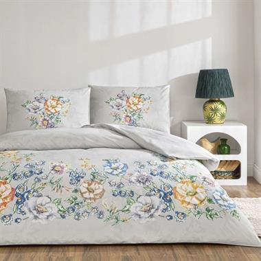 Taç Fiora Ranforce Çift Kişilik Nevresim Takımı Gri