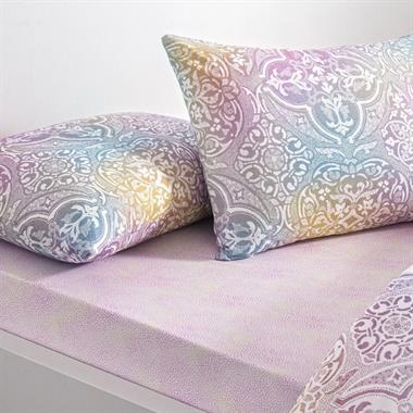 Taç Nevora Ranforce Çift Kişilik Nevresim Takımı Pembe