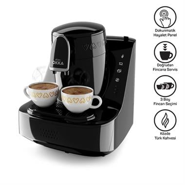 Arzum OK0040-20 Okka Elıte Türk Kahvesi Makinesi Siyah-Krom