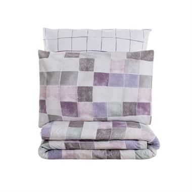 Cotton Box Minimal Tek Kişilik Lastikli Çarşaflı Nevresim Takımı Maro Gül Kurusu