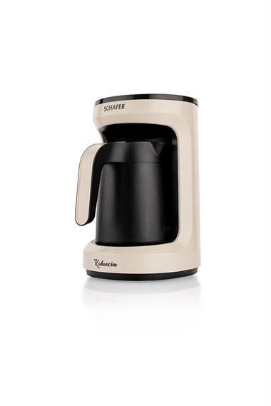 Schafer 2SE383 Kahvecim Otomatik Türk Kahve Makinesi-Krem