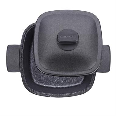 Korkmaz A2582 Casterra Kare Döküm Tencere 24x24x11,5