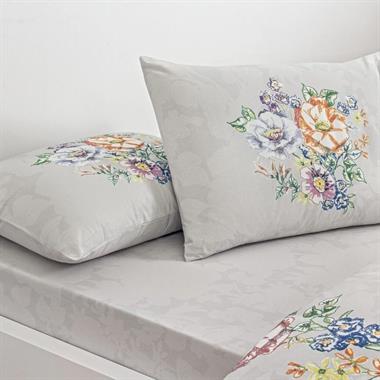 Taç Fiora Ranforce Çift Kişilik Nevresim Takımı Gri