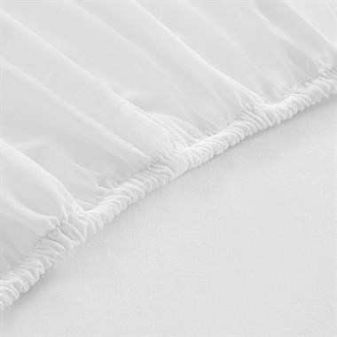 Englısh Home Düz 2 Pamuklu Tek Kişilik Lastikli Çarşaf 100x200cm Beyaz
