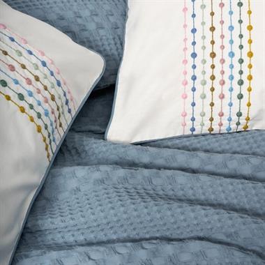 Cotton Box Aura Tek Kişilik Pike Takımı Pebble Indigo