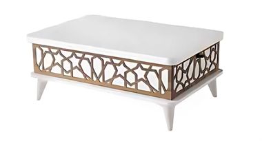 AS-9493 Ada Sihirli Sehpa Beyaz/Beyaz