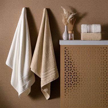 Taç Nova Pure Cotton Pamuk Hamam Seti Ekru Kum