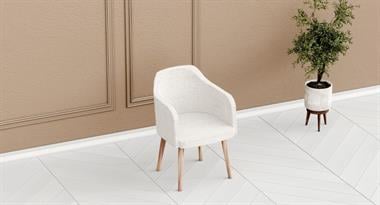 Polo Ünitesiz Yemek Odası Takımı Aynalı 6 Sandalyeli Krem