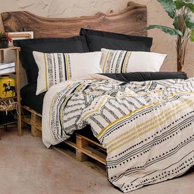Cotton Box Ethnic Çift Kişilik Nevresim Takımı Elvira Siyah
