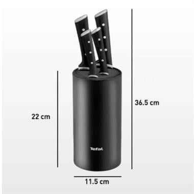 Tefal Ice Force 5 Parça Bıcak Seti Plastik Blok Set (2100132891)