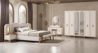 Bohemstar 6 Kapaklı Lüxs Başlıklı Yatak Odası Takımı (Karyolasız)