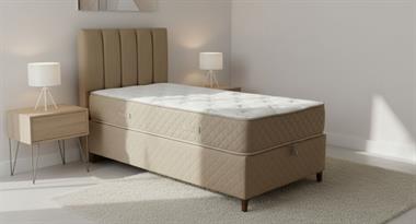 Pelkas Tek Kişilik Baza Başlık Yatak Set (90*190)