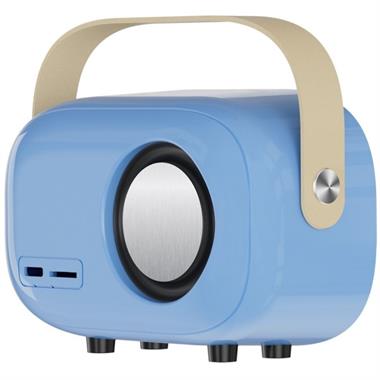 JHY K5 2 Mikrofonlu Bluetooth Kareoke Mavi