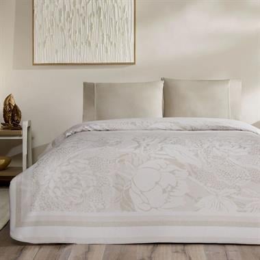 Taç Jakar Idore Çift Kişilik Pike Takımı Taş