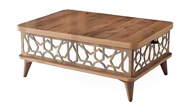 AS-9492 Ada Sihirli Sehpa Ceviz/Beyaz