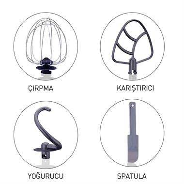 Korkmaz A470-03 Pro Mix Stand Mikser Kırmızı