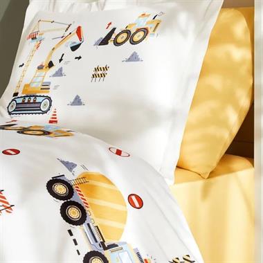 Özdilek Builder Tek Kişilik Lastikli Çarşaf Nevresim Takımı