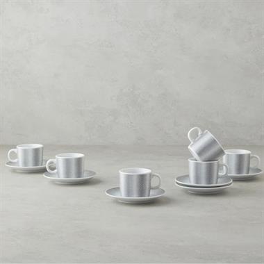 Englısh Home Elisa Kahve Fincan Takımı 80 ml Siyah 6 kişilik