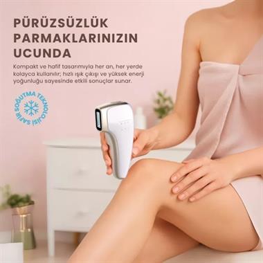 Mieco Sapphire Pembe IPL Epilasyon Cihazı – Ev Tipi Ağrısız Tüy Alma