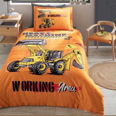 Özdilek Heavy Machine Tek Kişilik Lastikli Çarşaf Nevresim Takımı