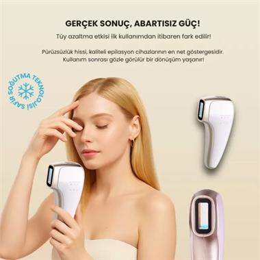 Mieco Sapphire Pembe IPL Epilasyon Cihazı – Ev Tipi Ağrısız Tüy Alma