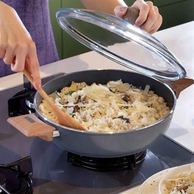 Schafer 1S2037-21001-SIY04 Fiesta Seramik Basık Tencere 26 Cm-Siyah